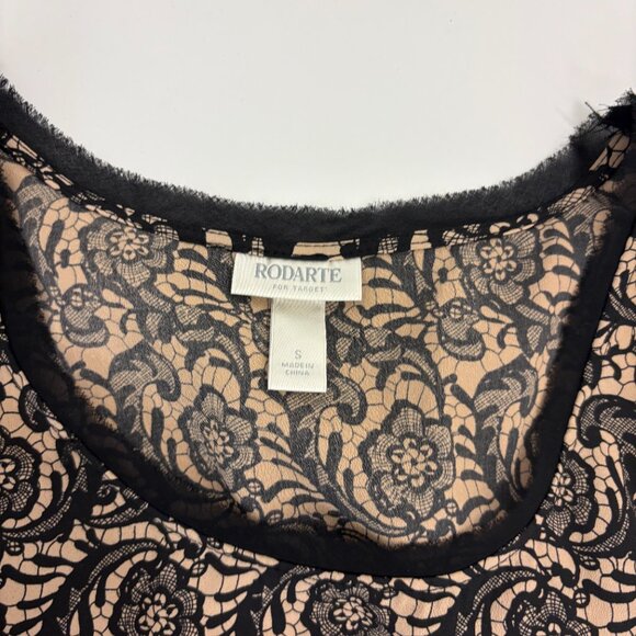 Rodarte for Target Sleeveless Brown & Black Pattern Mini Dress - Picture 3 of 3